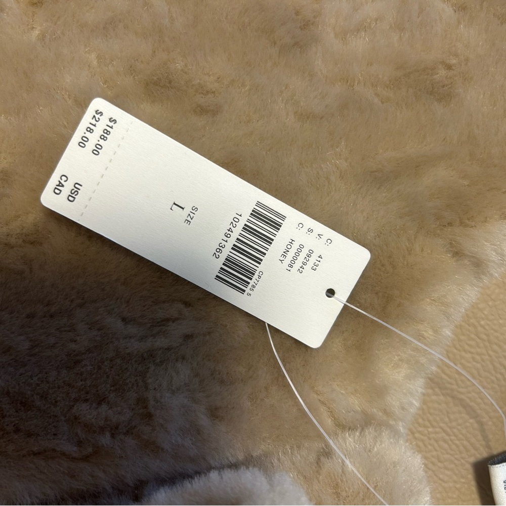 Maeve Cozy Tan Teddy Jacket - Picture 4 of 5